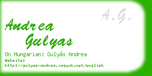 andrea gulyas business card